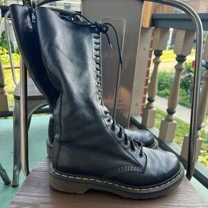 Dr Martens Leather Knee High Boots